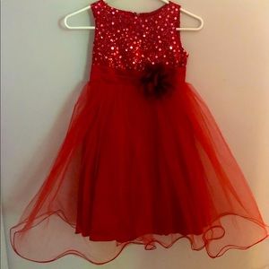 Red Sequin Dress